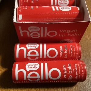Hello Vegan Strawberry Lip Balm Bundle